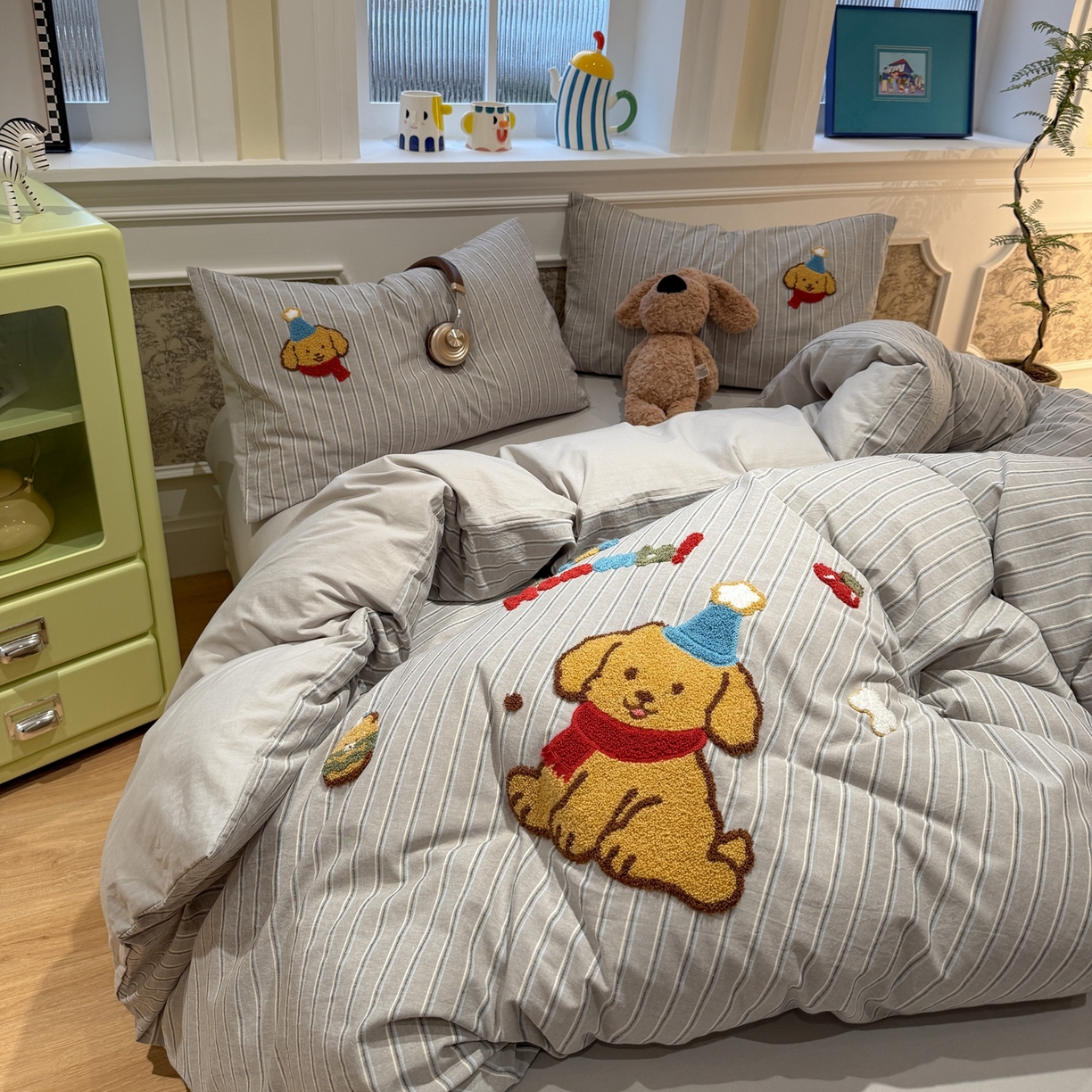 91家纺网 家纺一手货源 找家纺 （总）珺柔家纺 2026新款全棉纯棉水洗棉毛巾绣四件套