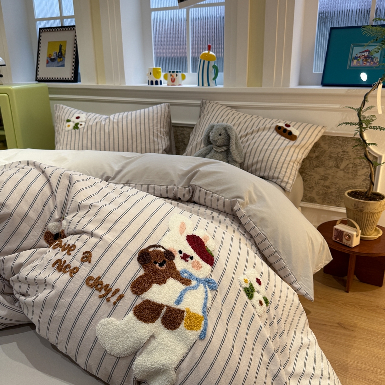 91家纺网 家纺一手货源 找家纺 （总）珺柔家纺 2026新款全棉纯棉水洗棉毛巾绣四件套