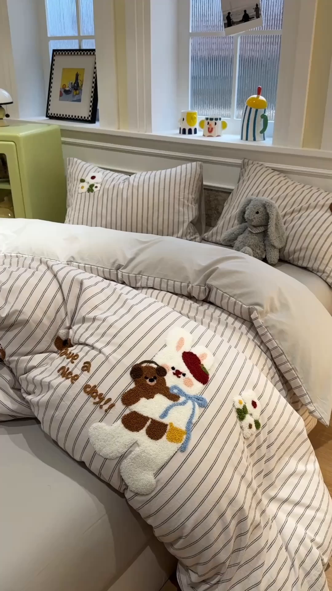 91家纺网 家纺一手货源 找家纺 珺柔家纺 2026新款全棉纯棉水洗棉毛巾绣四件套 甜蜜时光