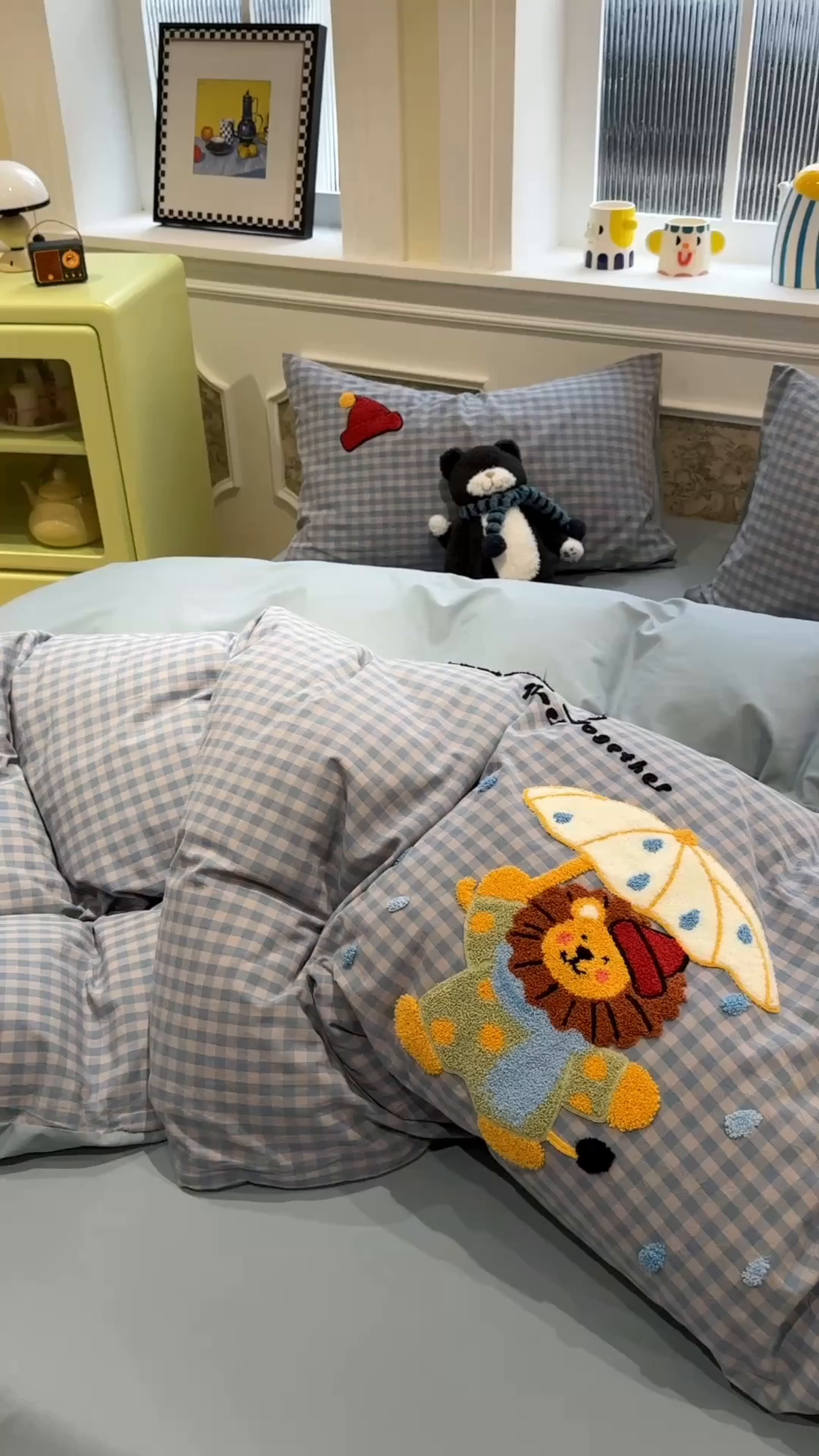 91家纺网 家纺一手货源 找家纺 珺柔家纺 2026新款全棉纯棉水洗棉毛巾绣四件套 雨中漫步