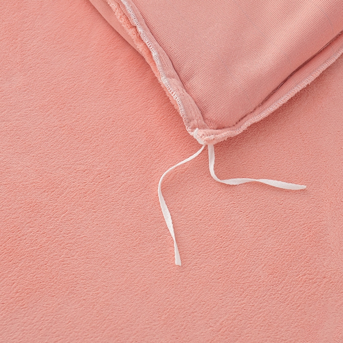 91家纺网 家纺一手货源 找家纺 优家居工厂店 2026新款纯色韩版花边牛奶绒床裙床罩加厚直播外贸可定做 盛世-粉玉