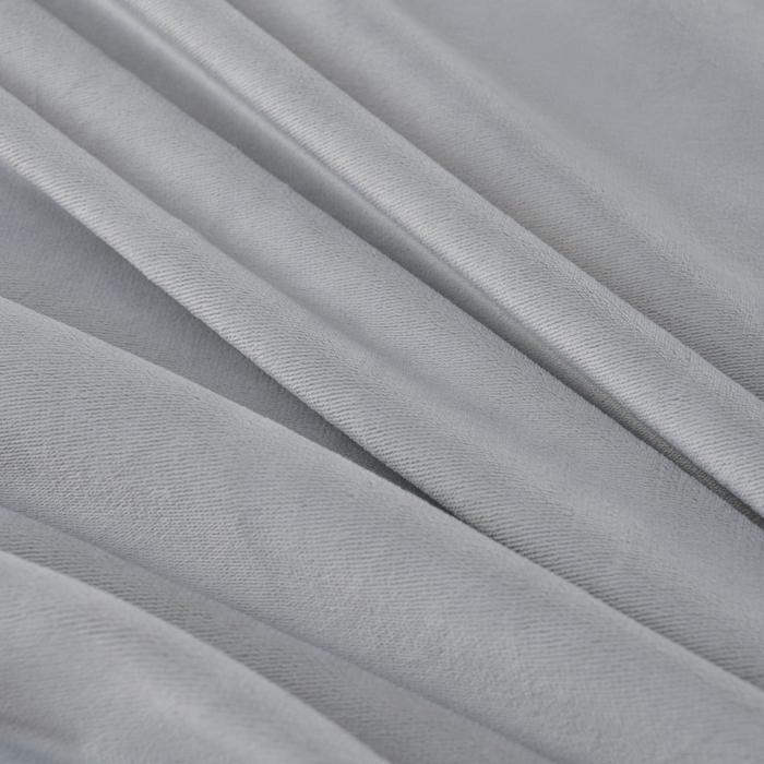 91家纺网 家纺一手货源 找家纺 优家居工厂店 2026新款240克高克重牛奶绒单件床裙韩版刺绣花牛奶绒床裙三件套 安娜-灰色