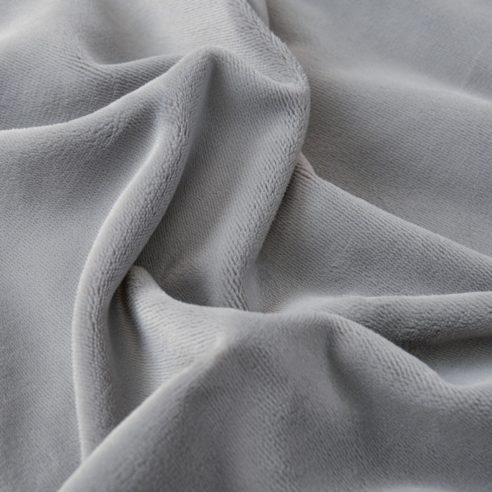 91家纺网 家纺一手货源 找家纺 优家居工厂店 2026新款240克高克重牛奶绒单件床裙韩版刺绣花牛奶绒床裙三件套 安娜-灰色