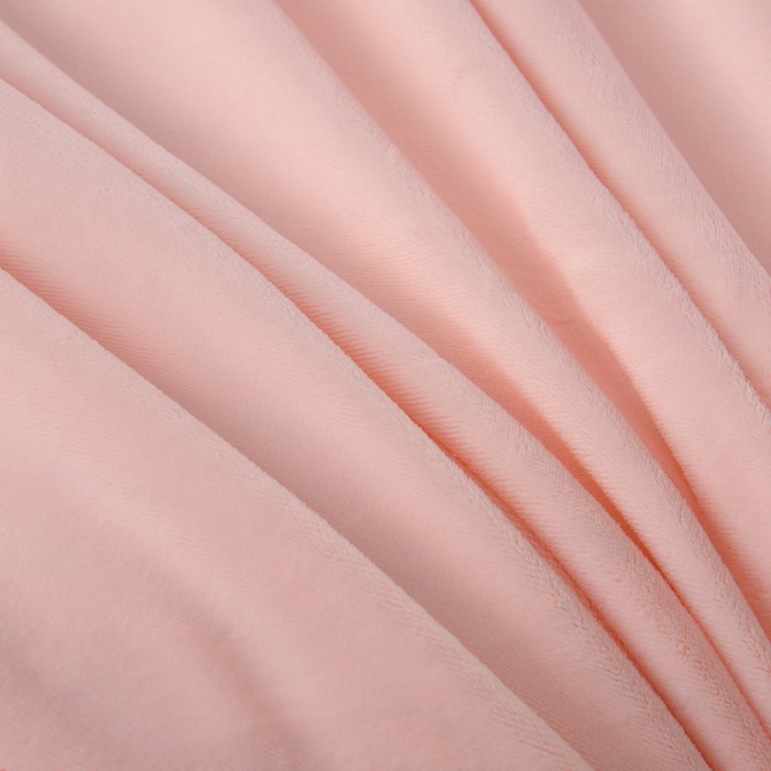 91家纺网 家纺一手货源 找家纺 优家居工厂店 2026新款240克高克重牛奶绒单件床裙韩版刺绣花牛奶绒床裙三件套 安娜-浅粉