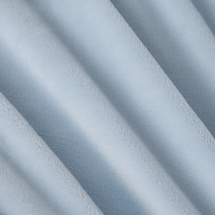 91家纺网 家纺一手货源 找家纺 优家居工厂店 2026新款240克高克重牛奶绒单件床裙韩版刺绣花牛奶绒床裙三件套 安娜-浅蓝