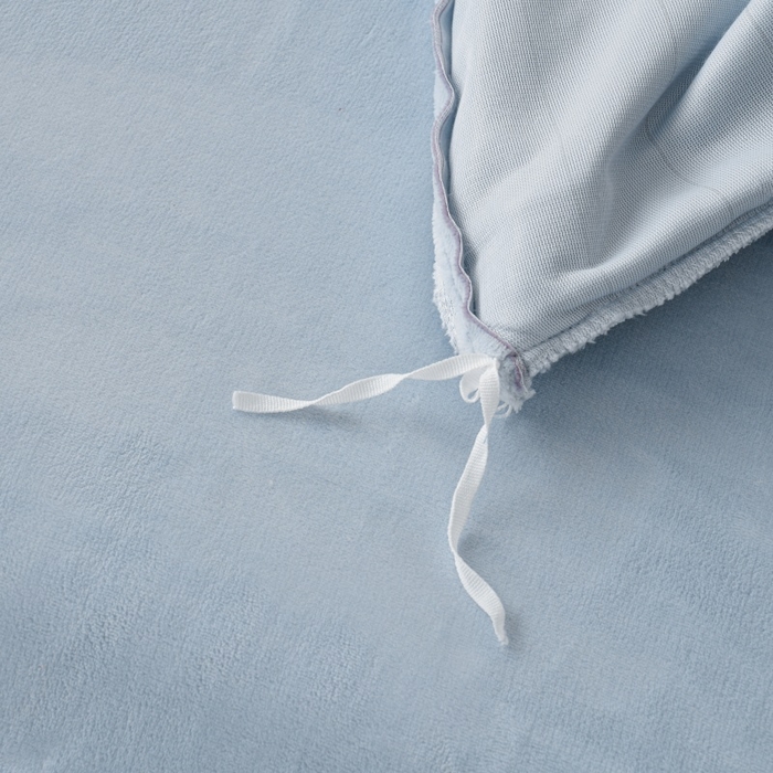 91家纺网 家纺一手货源 找家纺 优家居工厂店 2026新款240克高克重牛奶绒单件床裙韩版刺绣花牛奶绒床裙三件套 安娜-浅蓝