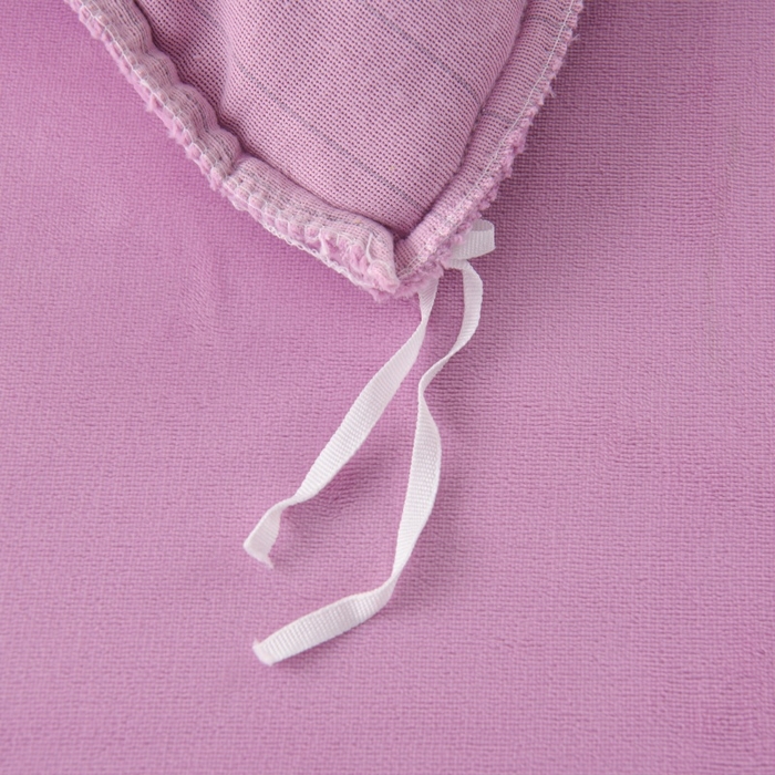 91家纺网 家纺一手货源 找家纺 优家居工厂店 2026新款240克高克重牛奶绒单件床裙韩版刺绣花牛奶绒床裙三件套 安娜-紫色