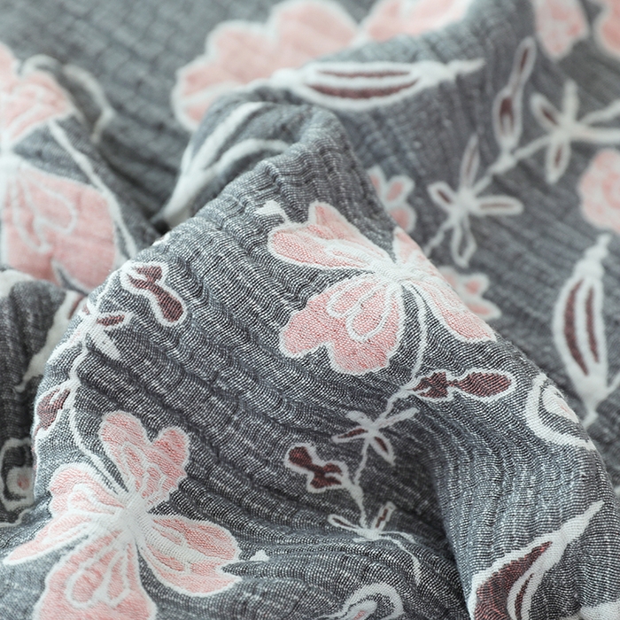 91家纺网 家纺一手货源 找家纺 朴尔家纺-毛巾被 2026新款韩式花边四层纱枕巾纯棉竹纤维加大成人纱布枕头巾 藤蔓之恋