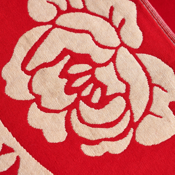 91家纺网 家纺一手货源 找家纺 朴尔家纺-毛巾被 2026新款全棉40股结婚大红多层纱布透气情侣婚庆枕巾 喜从天降