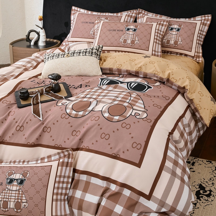 91家纺网 家纺一手货源 找家纺 （总）宝薇家纺2025夏季冰丝丝滑雪莲天丝刺绣四件套