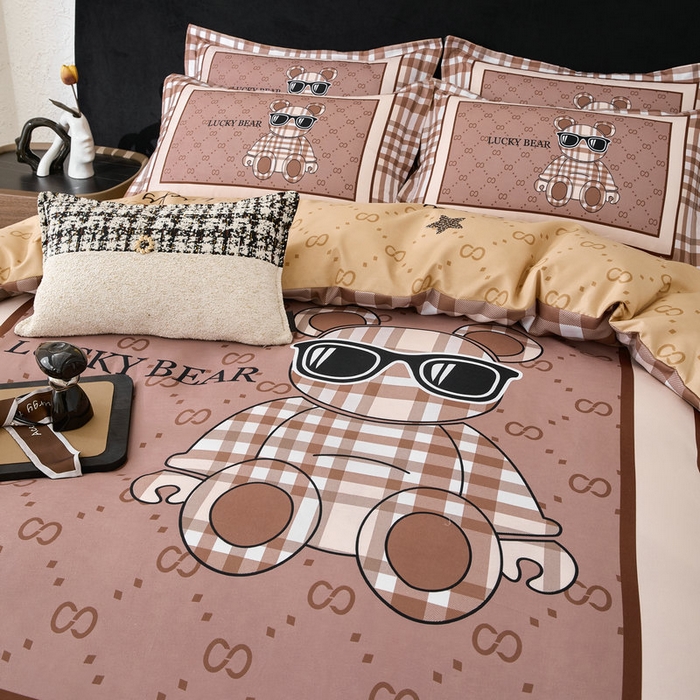 91家纺网 家纺一手货源 找家纺 （总）宝薇 2026新款潮牌轻奢风加厚斜纹磨毛大版四件套