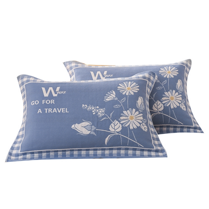 91家纺网 家纺一手货源 找家纺 朴尔家纺-毛巾被 2026新款夹棉加厚三层纱布枕巾 爱丽丝兰