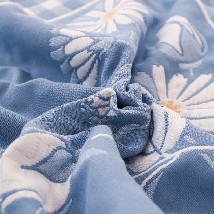91家纺网 家纺一手货源 找家纺 朴尔家纺-毛巾被 2026新款夹棉加厚三层纱布枕巾 爱丽丝兰