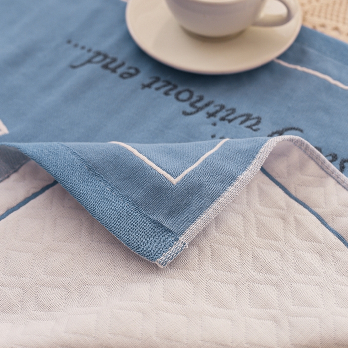 91家纺网 家纺一手货源 找家纺 朴尔家纺-毛巾被 2026新款夹棉加厚三层纱布枕巾 发财树兰