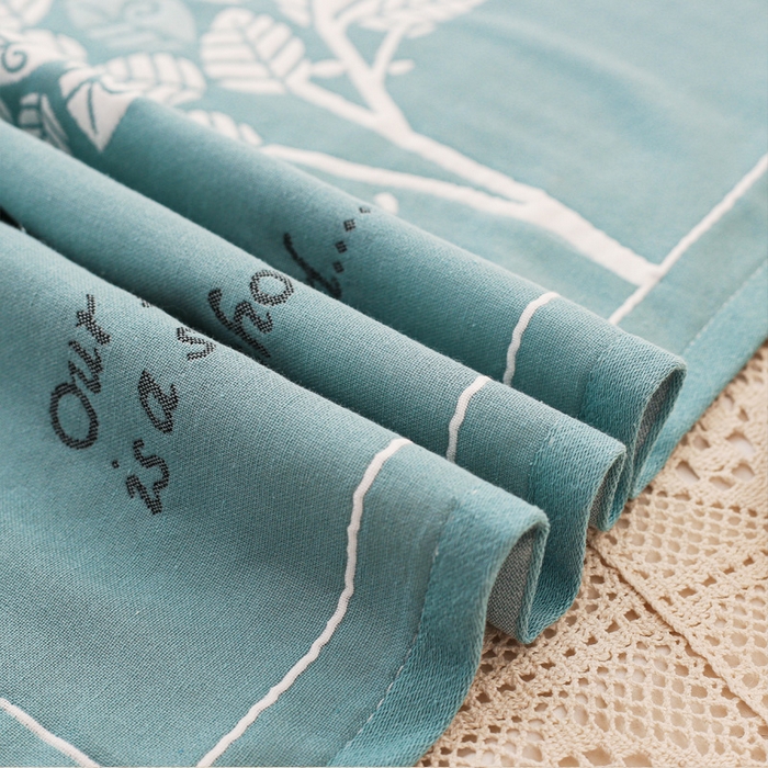 91家纺网 家纺一手货源 找家纺 朴尔家纺-毛巾被 2026新款夹棉加厚三层纱布枕巾 发财树绿