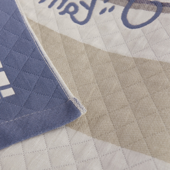 91家纺网 家纺一手货源 找家纺 朴尔家纺-毛巾被 2026新款夹棉加厚三层纱布枕巾 快乐小鹿兰