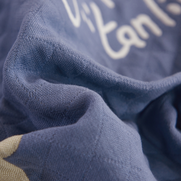 91家纺网 家纺一手货源 找家纺 朴尔家纺-毛巾被 2026新款夹棉加厚三层纱布枕巾 快乐小鹿兰