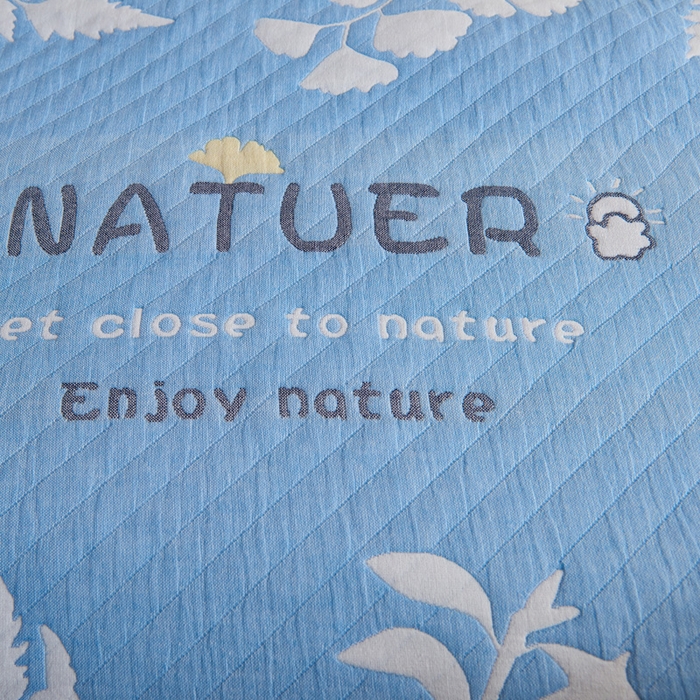 91家纺网 家纺一手货源 找家纺 朴尔家纺-毛巾被 2026新款夹棉加厚三层纱布枕巾 享受自然-兰