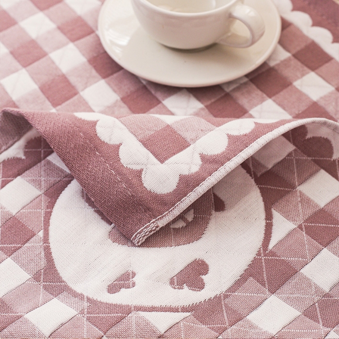 91家纺网 家纺一手货源 找家纺 朴尔家纺-毛巾被 2026新款夹棉加厚三层纱布枕巾 小房子驼