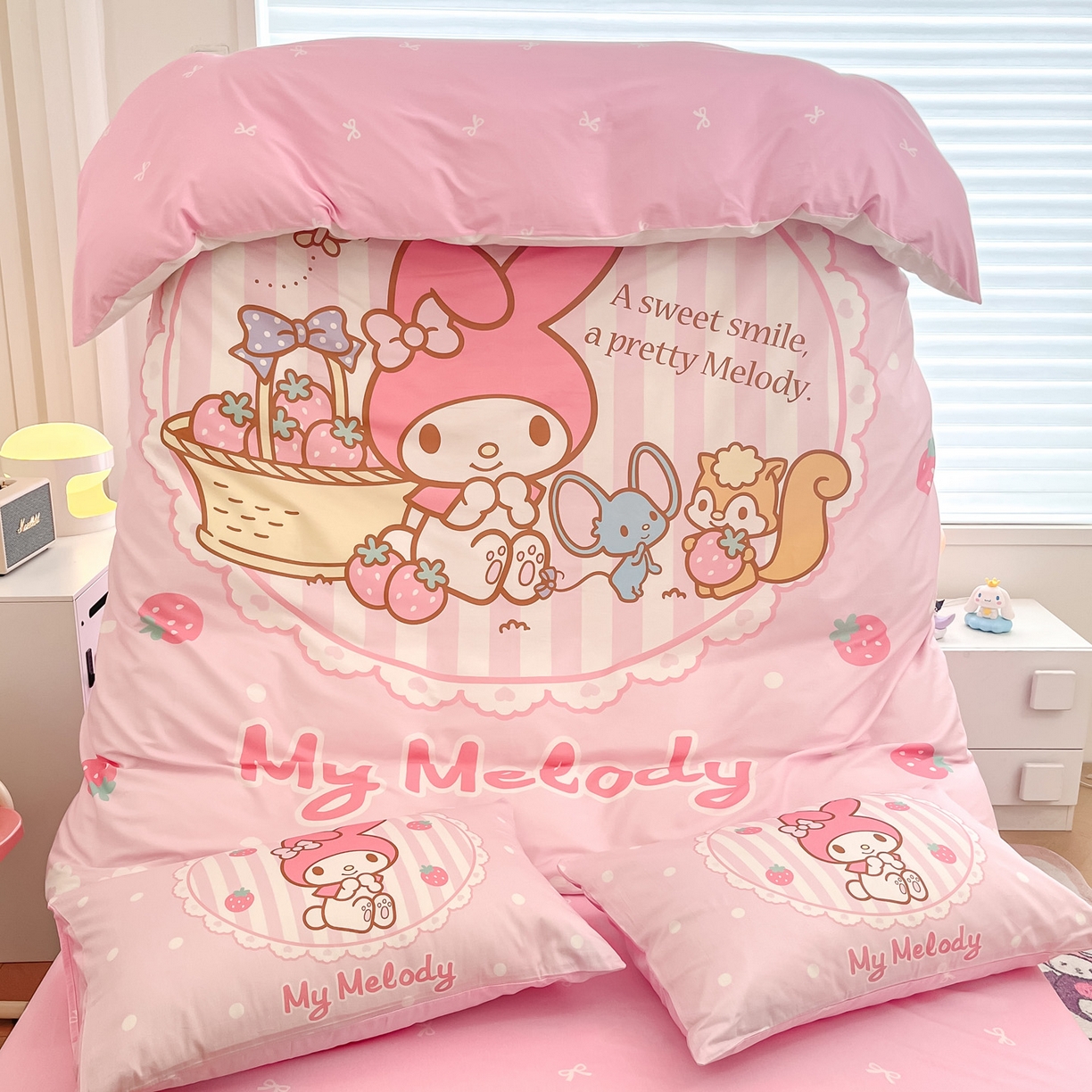 91家纺网 家纺一手货源 找家纺 （总）暮思家居 2026新款正版授权三丽鸥大版全棉纯棉数码印花纯棉四件套系列-第一批