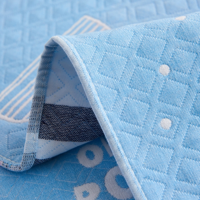 91家纺网 家纺一手货源 找家纺 朴尔家纺-毛巾被 2026新款夹棉加厚三层纱布枕巾 宝宝熊兰