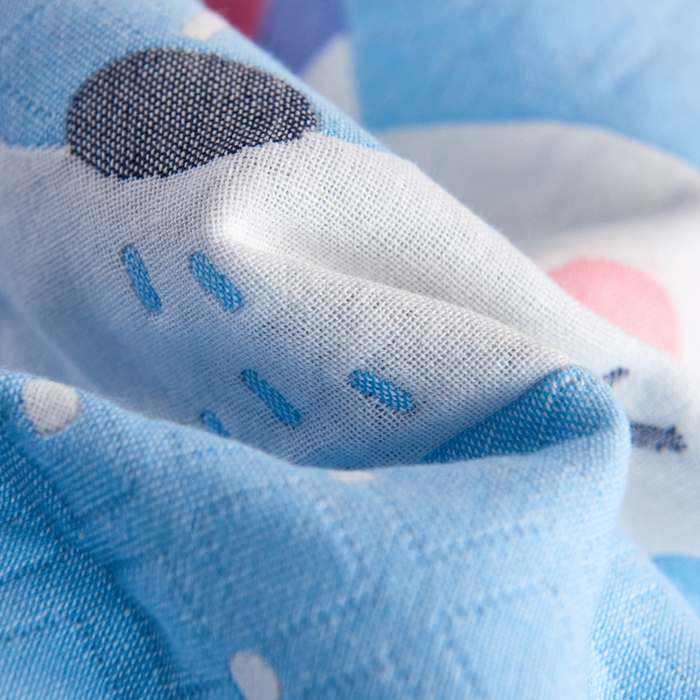 91家纺网 家纺一手货源 找家纺 朴尔家纺-毛巾被 2026新款夹棉加厚三层纱布枕巾 宝宝熊兰