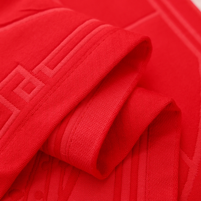 91家纺网 家纺一手货源 找家纺 （总）朴尔家纺-毛巾被 2026新款全棉六层纱布大红色婚庆加厚透气枕巾