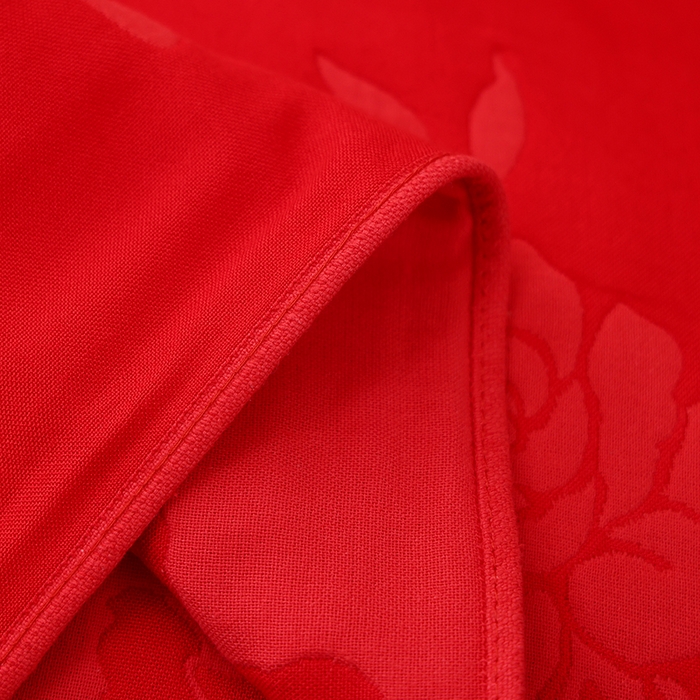 91家纺网 家纺一手货源 找家纺 朴尔家纺-毛巾被 2026新款全棉六层纱布大红色婚庆加厚透气枕巾 比翼成双