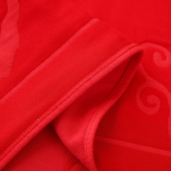 91家纺网 家纺一手货源 找家纺 朴尔家纺-毛巾被 2026新款全棉六层纱布大红色婚庆加厚透气枕巾 玫瑰成约