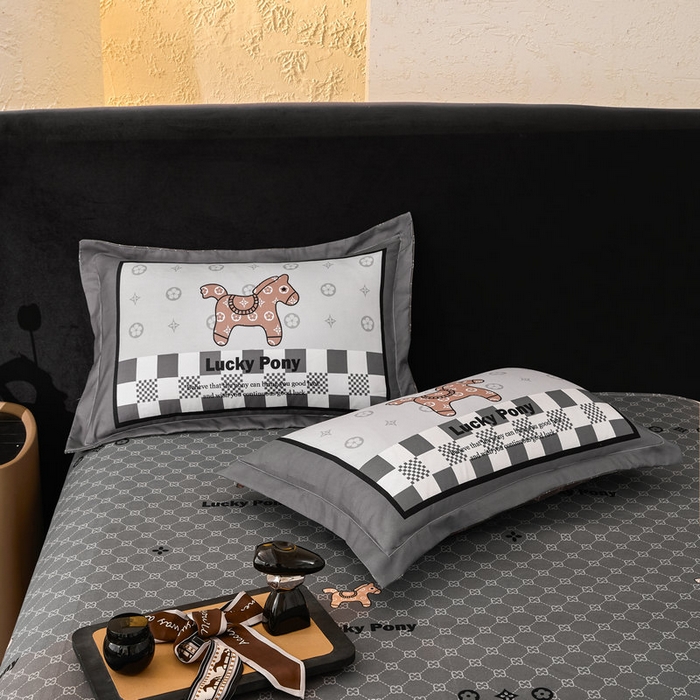 91家纺网 家纺一手货源 找家纺 宝薇 2026新款潮牌轻奢风加厚斜纹磨毛大版四件套 马上有钱