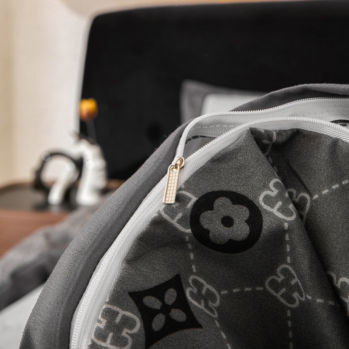 91家纺网 家纺一手货源 找家纺 宝薇 2026新款潮牌轻奢风加厚斜纹磨毛大版四件套 马上有钱