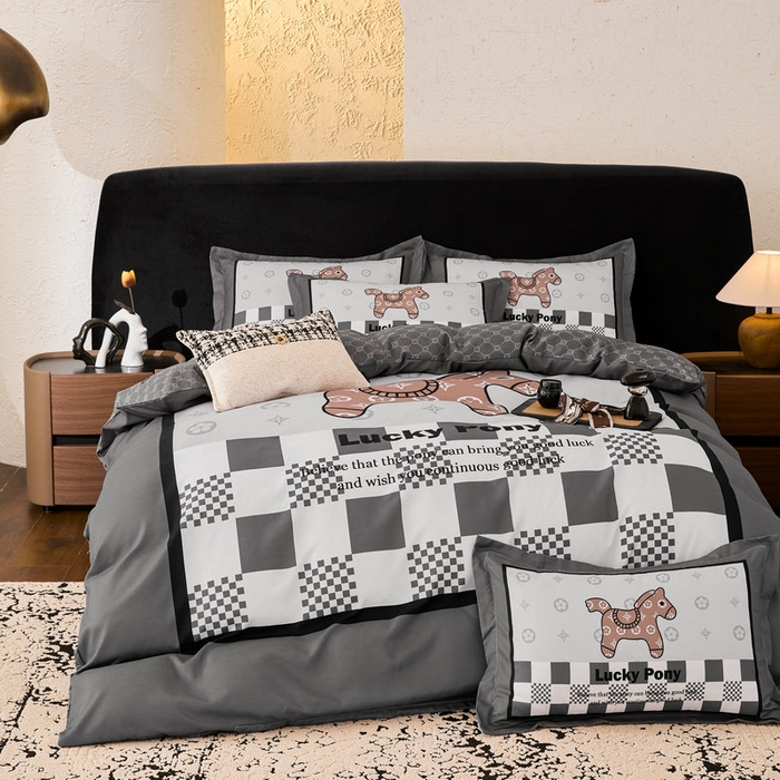 91家纺网 家纺一手货源 找家纺 宝薇 2026新款潮牌轻奢风加厚斜纹磨毛大版四件套 马上有钱