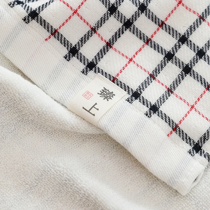 91家纺网 家纺一手货源 找家纺 朴尔家纺-毛巾被 2026新款全棉无印风纱布毛圈加厚色织提花枕巾 毛圈双面枕巾-红格白