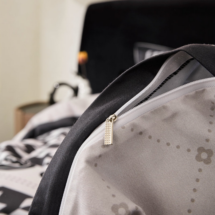 91家纺网 家纺一手货源 找家纺 宝薇 2026新款潮牌轻奢风加厚斜纹磨毛大版四件套 千鸟结