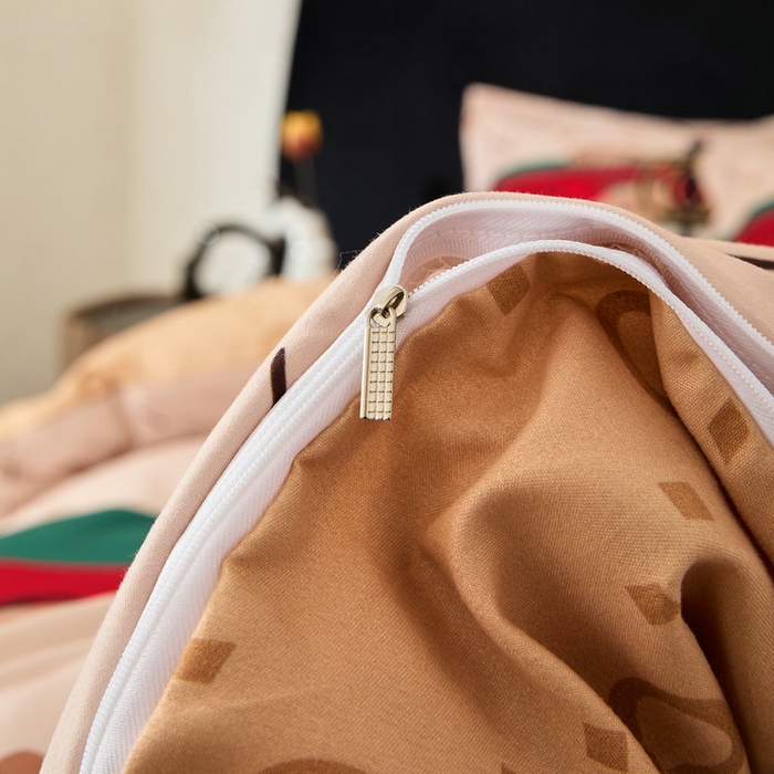 91家纺网 家纺一手货源 找家纺 宝薇 2026新款潮牌轻奢风加厚斜纹磨毛大版四件套 蜻蜓