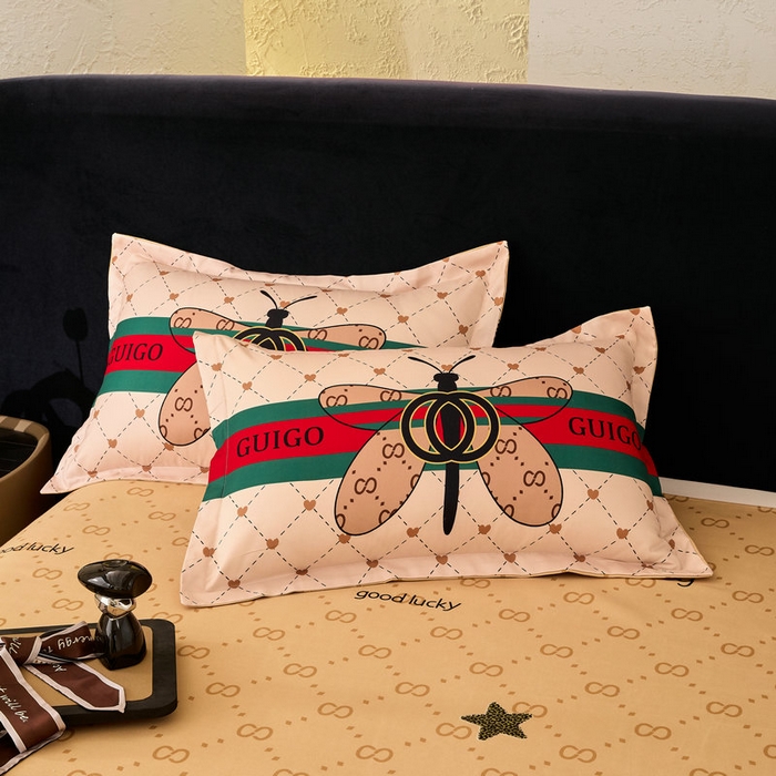 91家纺网 家纺一手货源 找家纺 宝薇 2026新款潮牌轻奢风加厚斜纹磨毛大版四件套 蜻蜓