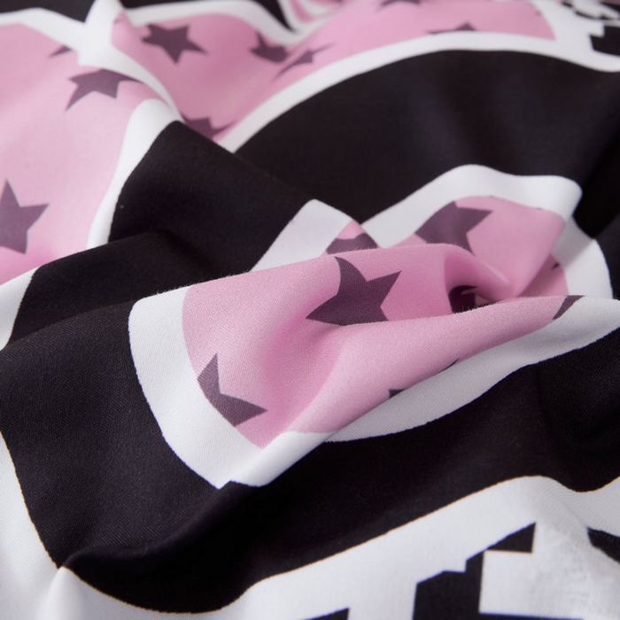 91家纺网 家纺一手货源 找家纺 宝薇 2026新款潮牌轻奢风加厚斜纹磨毛大版四件套 星星熊