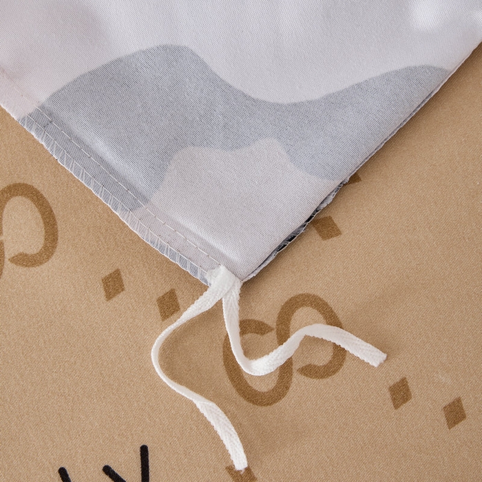 91家纺网 家纺一手货源 找家纺 宝薇 2026新款潮牌轻奢风加厚斜纹磨毛大版四件套 幸运豹纹