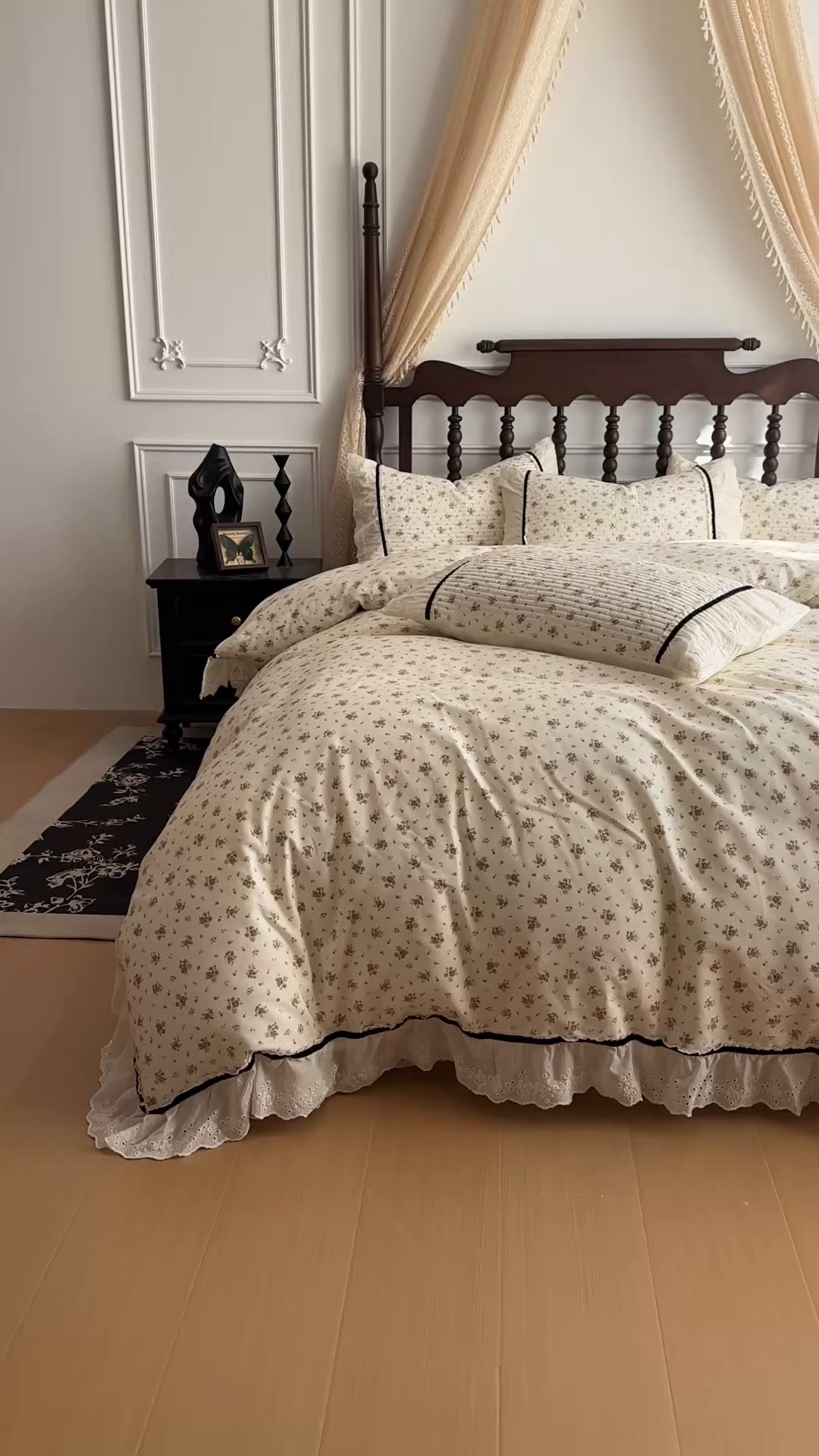 91家纺网 家纺一手货源 找家纺 （总）美梦家纺 2026春夏新款全棉花边全棉床盖四件套系列