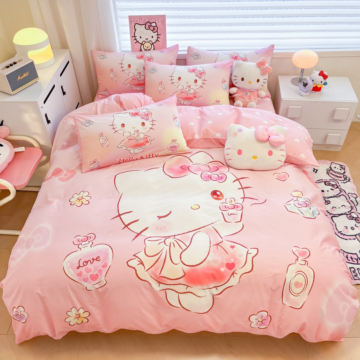 91家纺网 家纺一手货源 找家纺 （总）暮思家居 2026新款正版授权三丽鸥大版全棉纯棉数码印花纯棉四件套系列-第二批(专版花型)