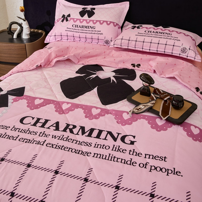 91家纺网 家纺一手货源 找家纺 （总）宝薇 2026新款潮牌轻奢风大版夏被夏凉被空调被