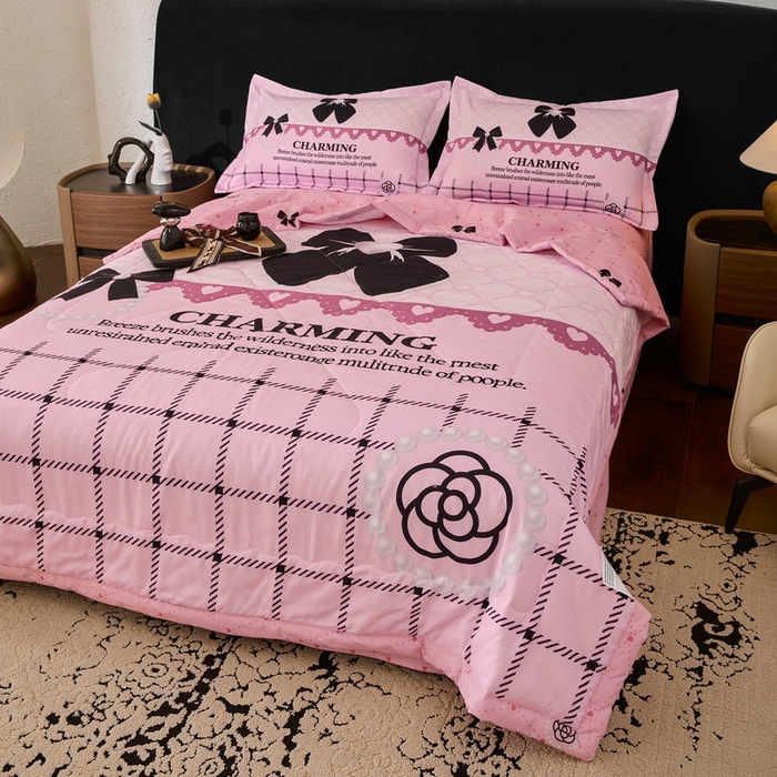 91家纺网 家纺一手货源 找家纺 （总）宝薇 2026新款潮牌轻奢风大版夏被夏凉被空调被