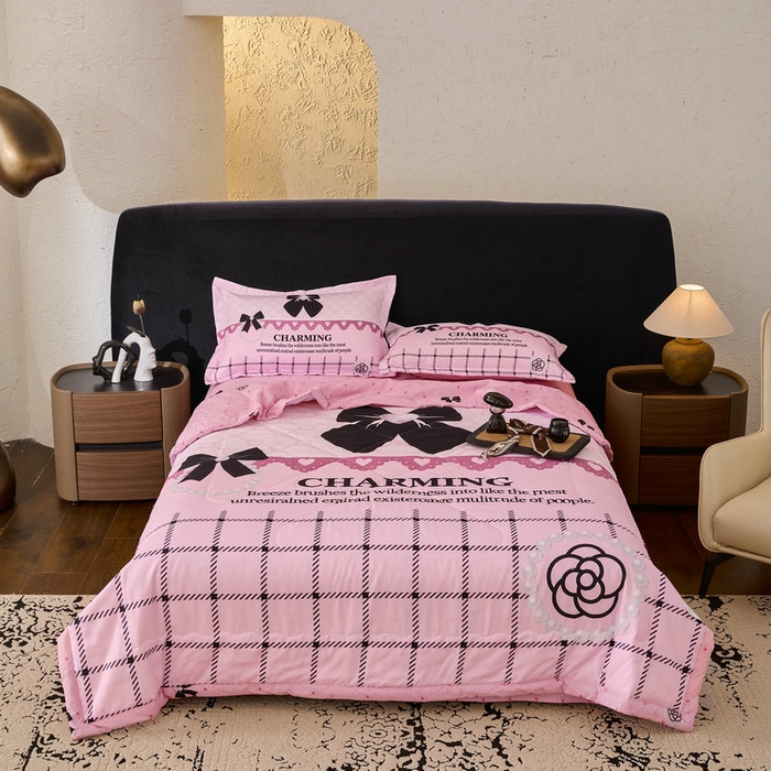 91家纺网 家纺一手货源 找家纺 （总）宝薇 2026新款潮牌轻奢风大版夏被夏凉被空调被