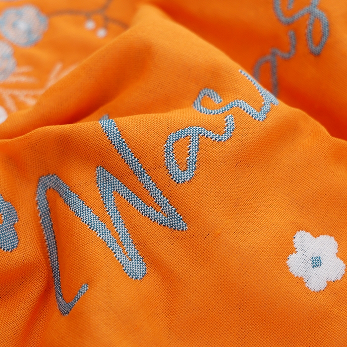 91家纺网 家纺一手货源 找家纺 朴尔家纺-毛巾被 2026新款全棉色织提花宽边定位四层纱布枕巾 一路繁花-黄