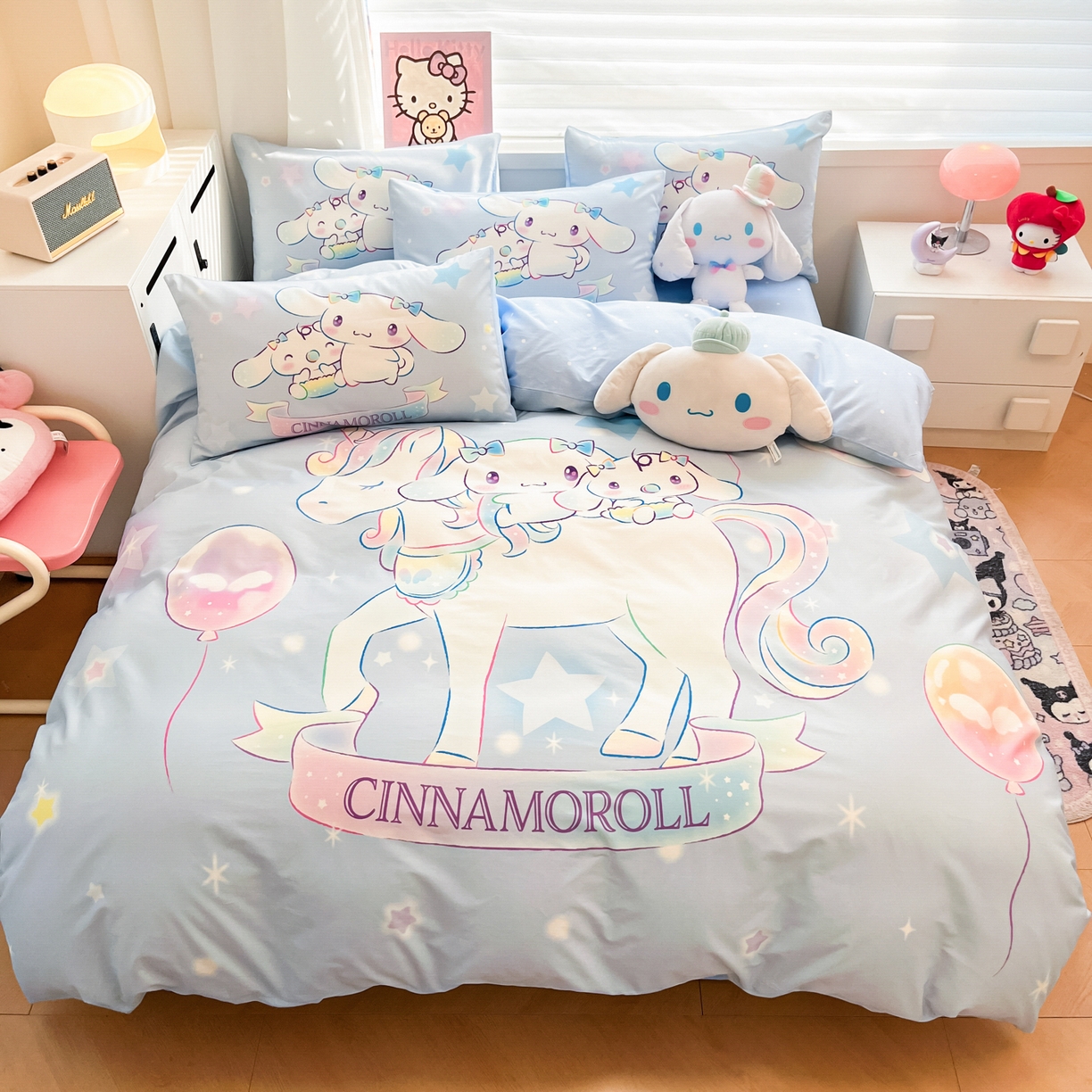 暮思家居 2026新款正版授权三丽鸥大版全棉纯棉数码印花纯棉四件套系列-第二批(专版花型) 大版-梦幻独角兽
