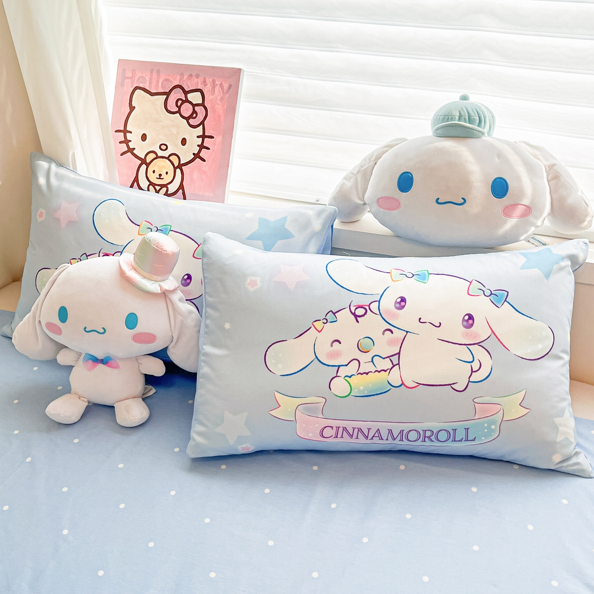 91家纺网 家纺一手货源 找家纺 暮思家居 2026新款正版授权三丽鸥大版全棉纯棉数码印花纯棉四件套系列-第二批(专版花型) 大版-梦幻独角兽