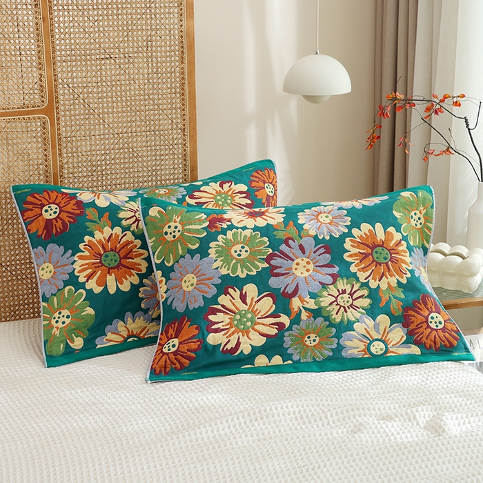 91家纺网 家纺一手货源 找家纺 （总）朴尔家纺-毛巾被 2026新款色织定位提花纯棉四层纱布枕巾