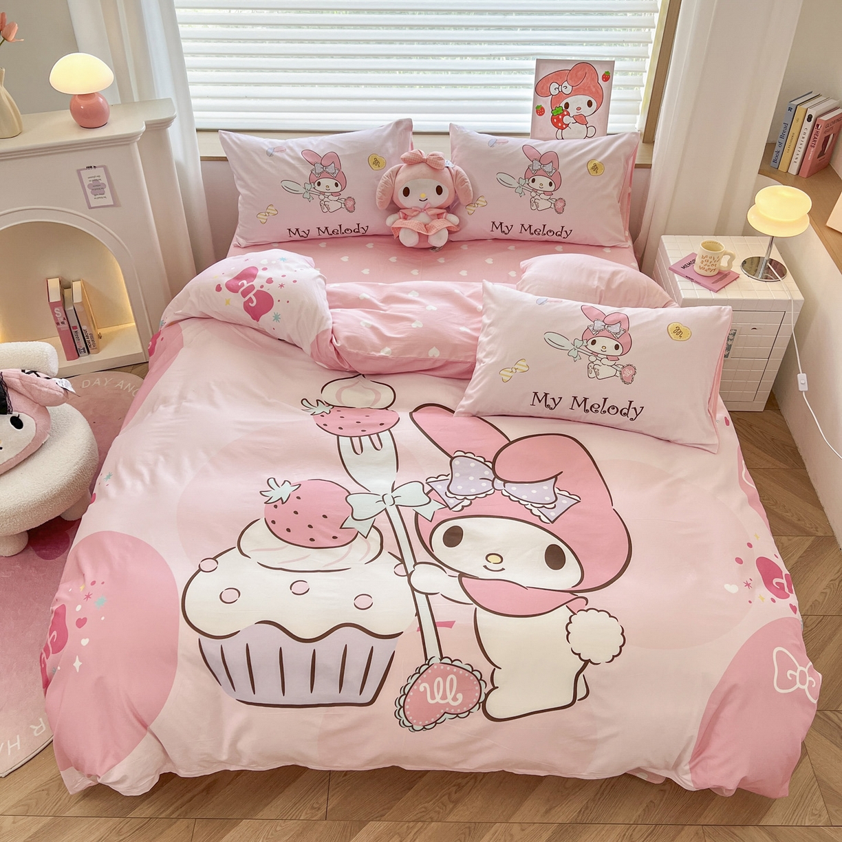 91家纺网 家纺一手货源 找家纺 （总）暮思家居 2026新款正版授权三丽鸥大版全棉纯棉数码印花纯棉四件套系列-第一批