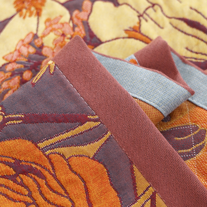 91家纺网 家纺一手货源 找家纺 朴尔家纺-毛巾被 2026新款色织定位提花纯棉四层纱布枕巾 爱情来临-咖