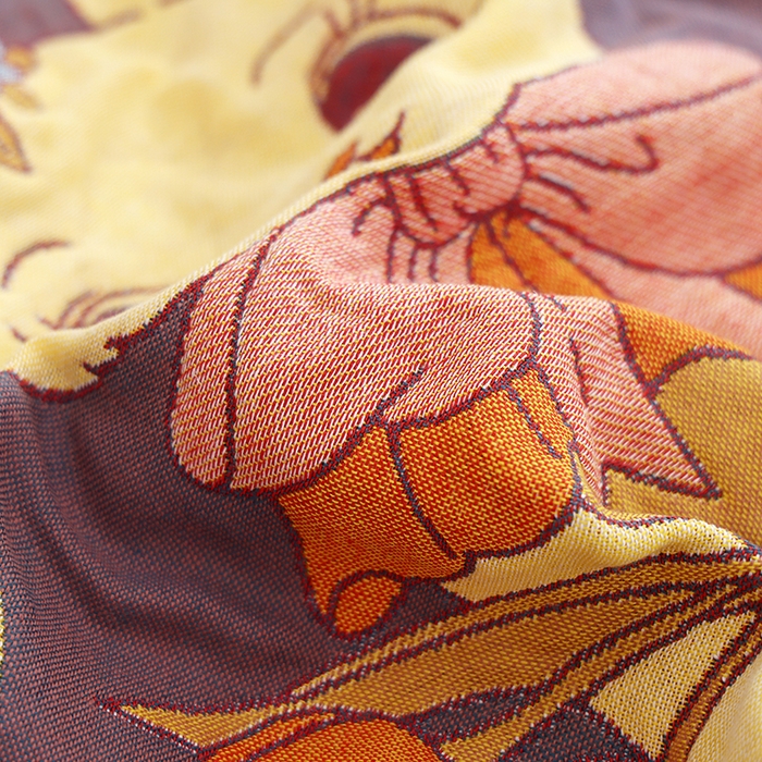 91家纺网 家纺一手货源 找家纺 朴尔家纺-毛巾被 2026新款色织定位提花纯棉四层纱布枕巾 爱情来临-咖